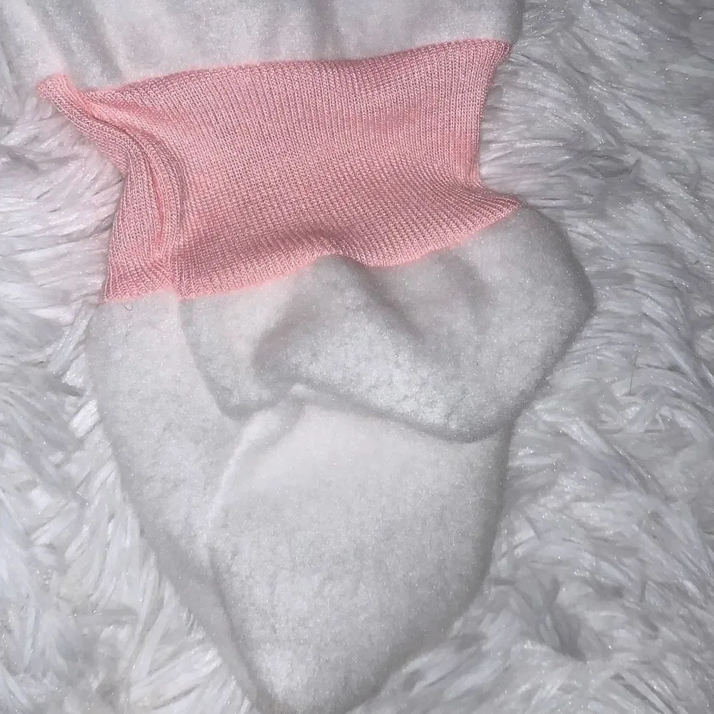 NWT Vintage Gerber Pink White Sleepwear‎ Fleece Zip Up One Piece 6M